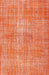 Machine Washable Traditional Coral Orange Rug, wshtr3314
