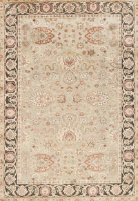 Machine Washable Traditional Deep Peach Orange Rug, wshtr3316