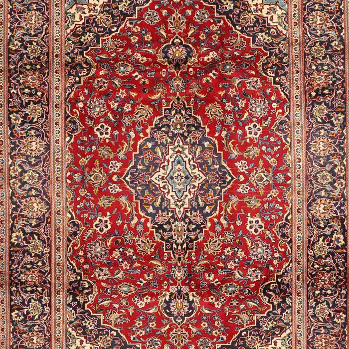 Machine Washable Traditional Saffron Red Rug, wshtr3319