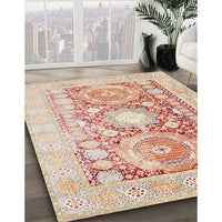 Traditional Sunrise Orange Persian Rug, tr331