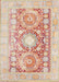 Machine Washable Traditional Sunrise Orange Rug, wshtr331