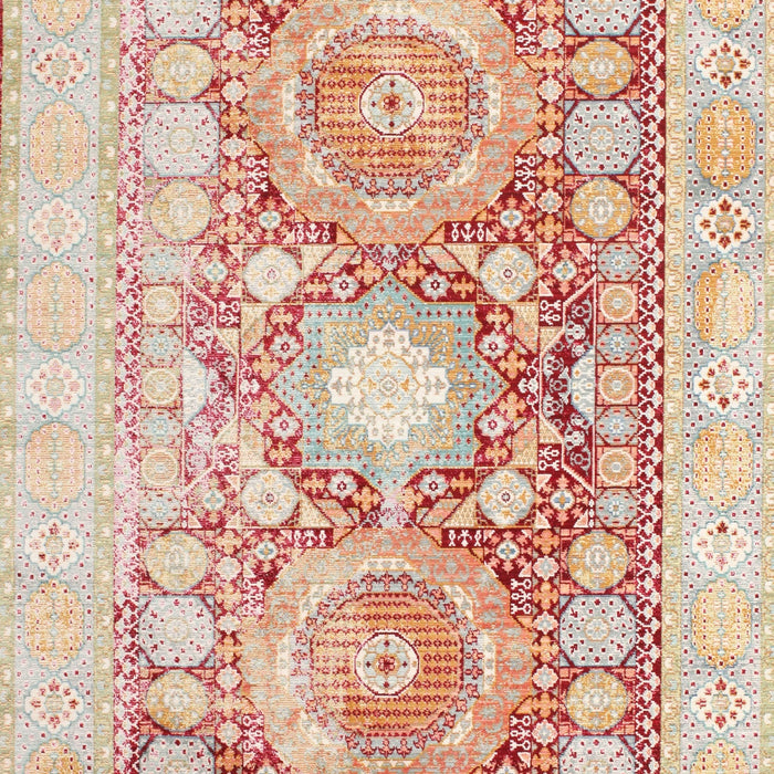 Traditional Sunrise Orange Persian Rug, tr331
