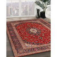 Traditional Copper Red Pink Persian Rug, tr3320