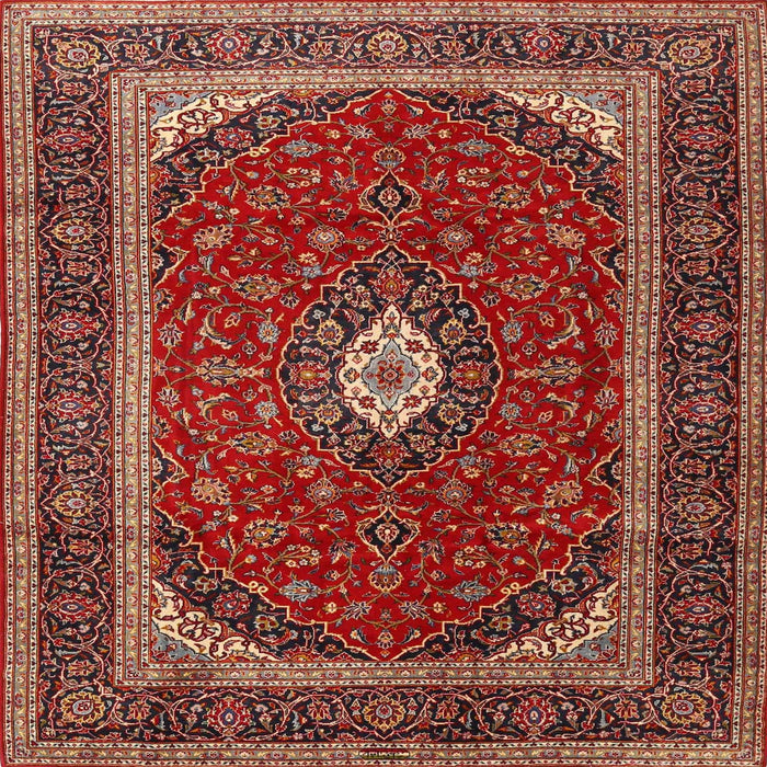 Round Machine Washable Traditional Copper Red Pink Rug, wshtr3320