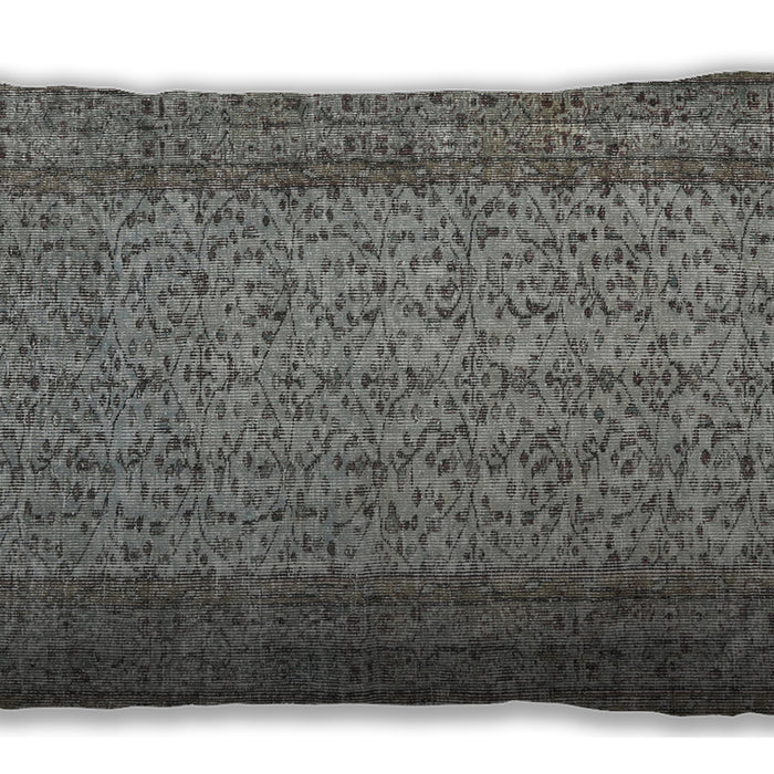 Traditional Classic Rectangular Dark Gray Lumbar Throw Pillow, 13 inch by 19 inch, lbtr3321