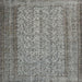 Square Traditional Dark Gray Persian Rug, tr3321