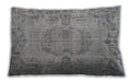 Traditional Classic Rectangular Silver Gray Lumbar Throw Pillow, 13 inch by 19 inch, lbtr3322