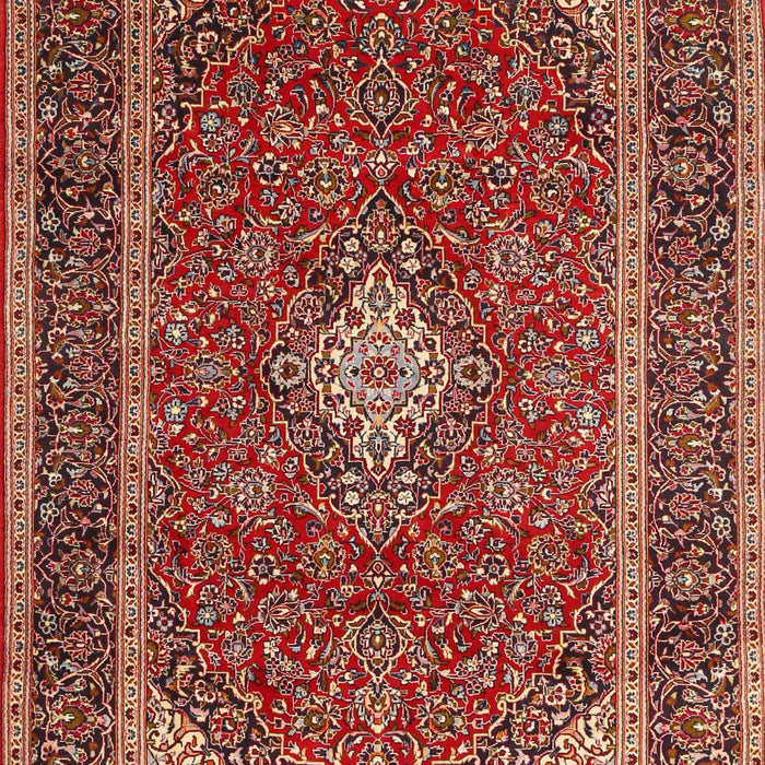 Traditional Tangerine Pink Medallion Rug, tr3323