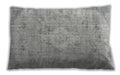 Traditional Classic Rectangular Gray Lumbar Throw Pillow, 13 inch by 19 inch, lbtr3328