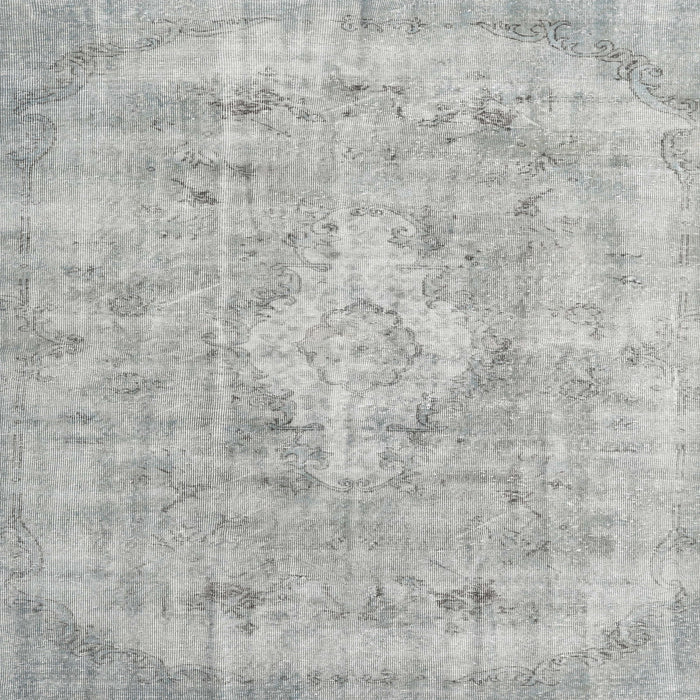 Round Machine Washable Traditional Grey Gray Rug, wshtr3328