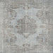 Square Traditional Silver Gray Persian Rug, tr3329