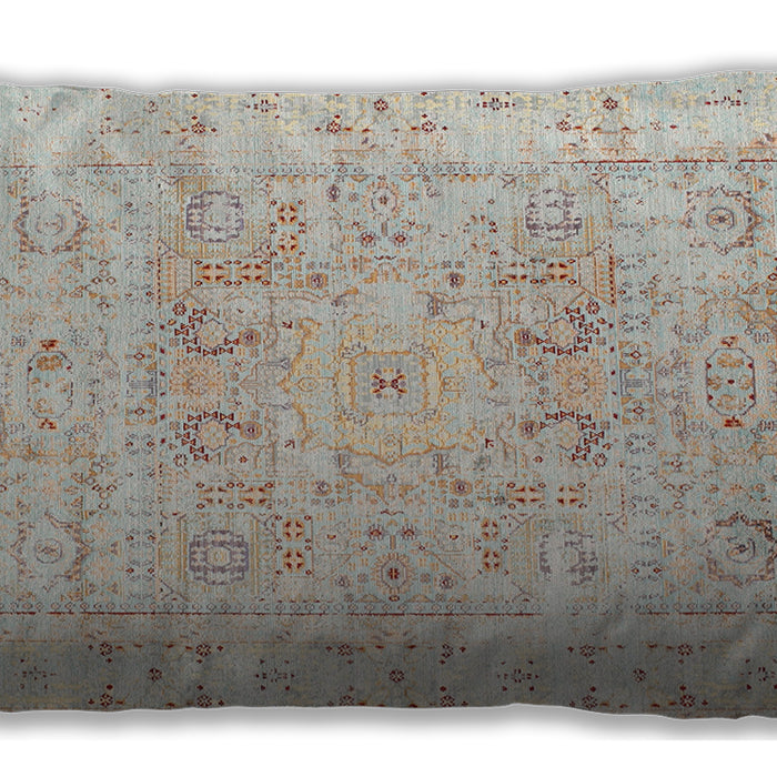 Traditional Classic Rectangular Light French Beige Brown Lumbar Throw Pillow, 13 inch by 19 inch, lbtr332