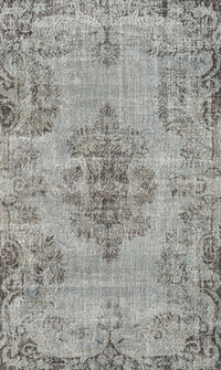 Machine Washable Traditional Gray Rug, wshtr3331