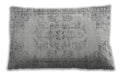 Traditional Classic Rectangular Dark Gray Lumbar Throw Pillow, 13 inch by 19 inch, lbtr3333