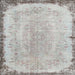 Square Traditional Gray Persian Rug, tr3334