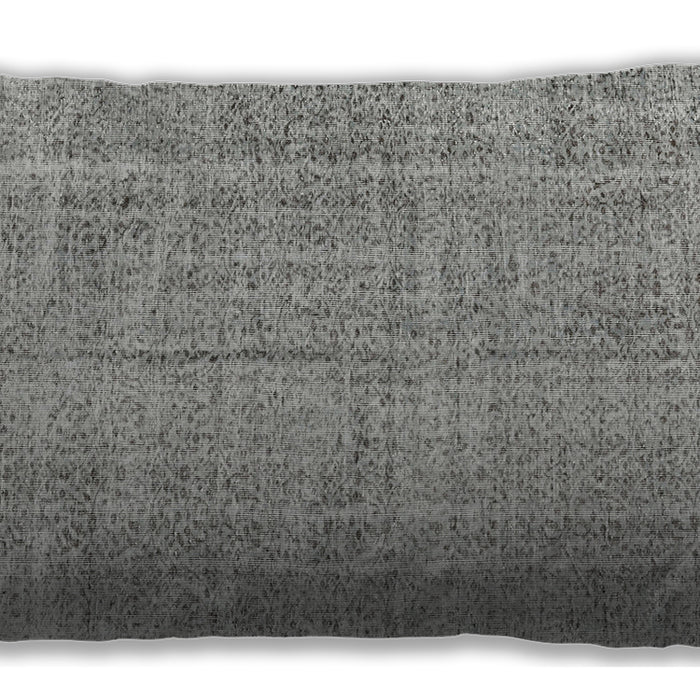 Traditional Classic Rectangular Pale Silver Gray Lumbar Throw Pillow, 13 inch by 19 inch, lbtr3336