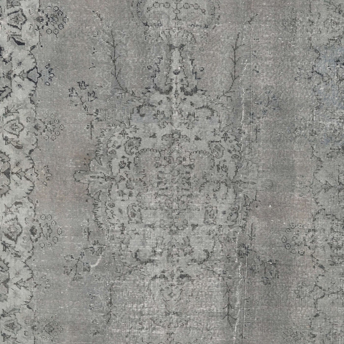 Machine Washable Traditional Gray Rug, wshtr3338