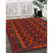 Machine Washable Traditional Red Rug in a Family Room, wshtr3343