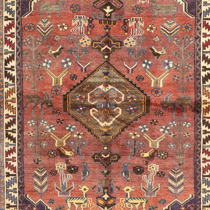 Traditional Tangerine Pink Persian Rug, tr3344