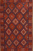 Traditional Brown Red Southwestern Rug, tr3345