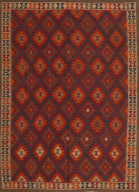 Machine Washable Traditional Dark Sienna Brown Rug, wshtr3346