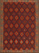 Machine Washable Traditional Dark Sienna Brown Rug, wshtr3346