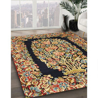 Traditional Metallic Gold Persian Rug, tr3348