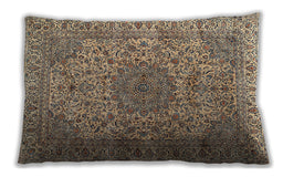 Traditional Classic Rectangular Coffee Brown Lumbar Throw Pillow, 13 inch by 19 inch, lbtr3349