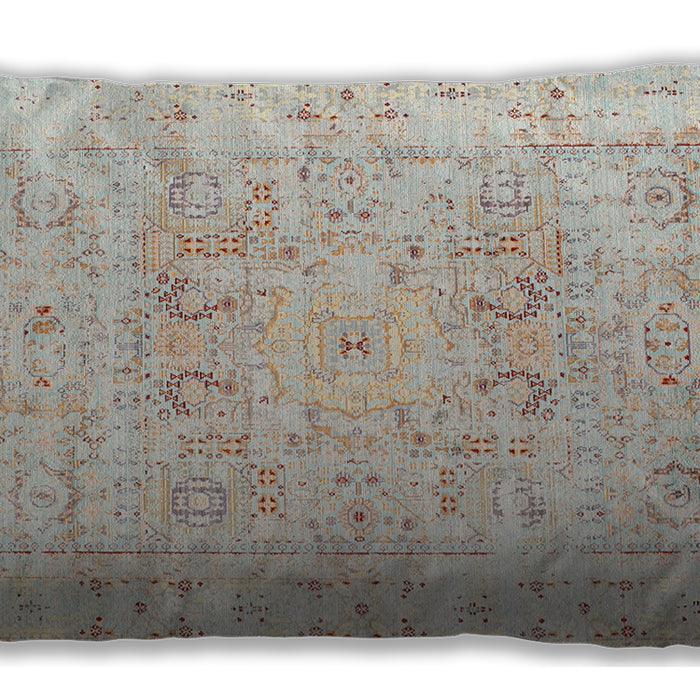 Traditional Classic Rectangular Light French Beige Brown Lumbar Throw Pillow, 13 inch by 19 inch, lbtr334