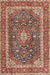 Traditional Brown Red Medallion Rug, tr3350