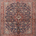 Square Traditional Camel Brown Persian Rug, tr3351
