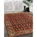 Machine Washable Traditional Saffron Red Rug in a Family Room, wshtr3354