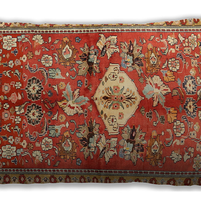 Traditional Classic Rectangular Brown Sand Brown Lumbar Throw Pillow, 13 inch by 19 inch, lbtr3359