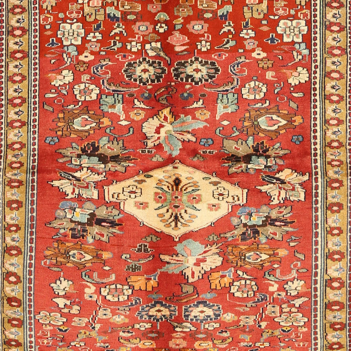 Traditional Sand Brown Animal Rug, tr3359