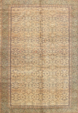 Machine Washable Traditional Copper Brown Rug, wshtr335