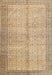 Machine Washable Traditional Copper Brown Rug, wshtr335