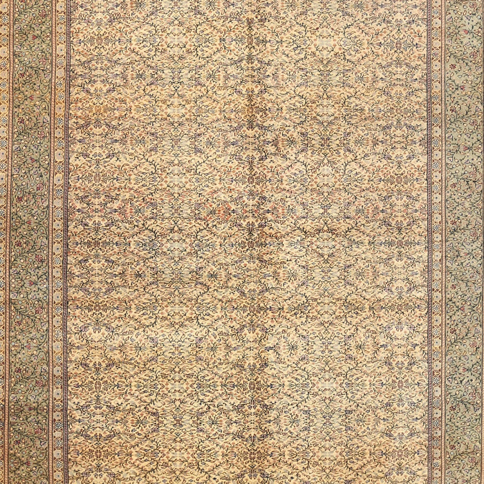 Machine Washable Traditional Copper Brown Rug, wshtr335