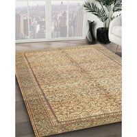 Traditional Copper Brown Persian Rug, tr335