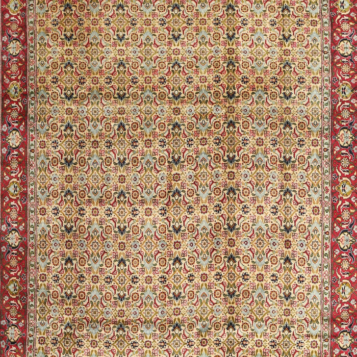 Machine Washable Traditional Mahogany Brown Rug, wshtr3360