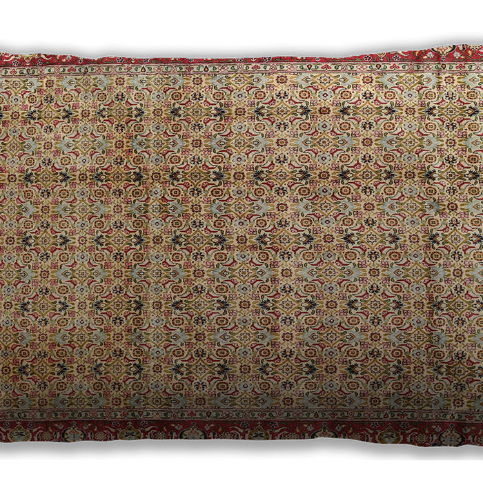 Traditional Classic Rectangular Mahogany Brown Lumbar Throw Pillow, 13 inch by 19 inch, lbtr3360