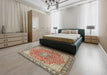 Machine Washable Traditional Brown Rug in a Bedroom, wshtr3361