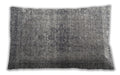 Traditional Classic Rectangular Gray Lumbar Throw Pillow, 13 inch by 19 inch, lbtr3364