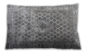 Traditional Classic Rectangular Gray Lumbar Throw Pillow, 13 inch by 19 inch, lbtr3367