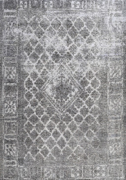 Machine Washable Traditional Gray Rug, wshtr3367