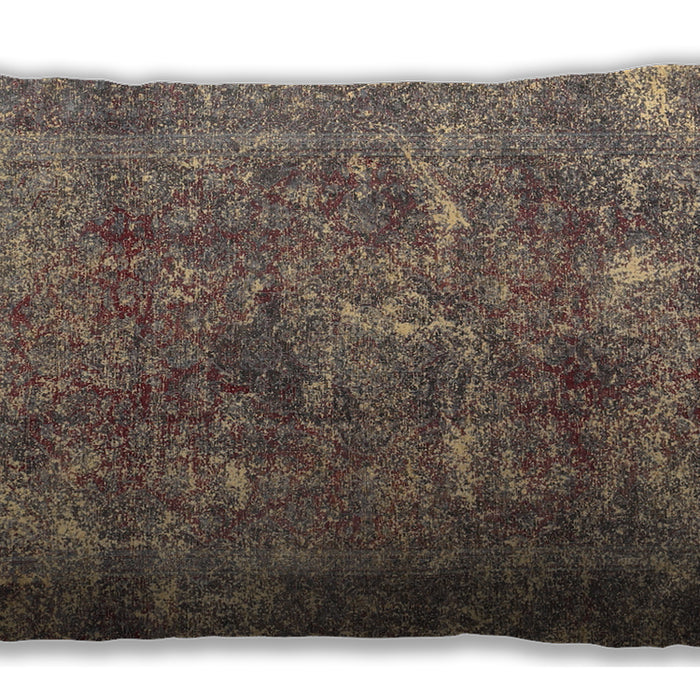 Traditional Classic Rectangular Camel Brown Lumbar Throw Pillow, 13 inch by 19 inch, lbtr3368
