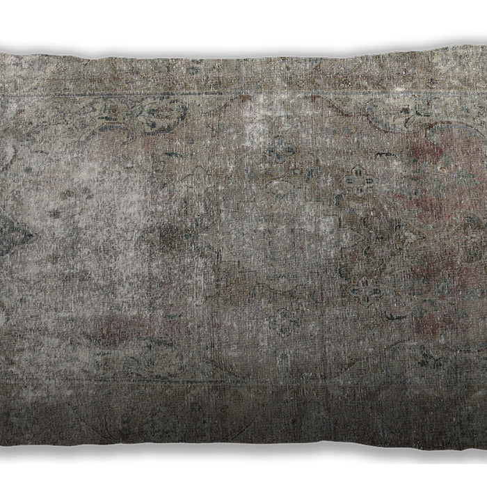 Traditional Classic Rectangular Sage Green Lumbar Throw Pillow, 13 inch by 19 inch, lbtr3369