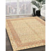 Traditional Sun Yellow Persian Rug in Family Room, tr336