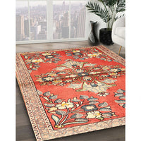 Traditional Red Animal Rug, tr3370