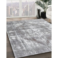 Traditional Gunmetal Gray Persian Rug, tr3372