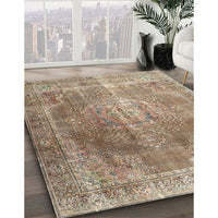 Traditional Light French Beige Brown Persian Rug, tr3373